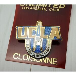 1984 Los Angeles UCLA Olympic Handstand Floor Gymnastics Sports Venue Pin